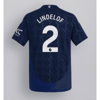 Dres Manchester United Victor Lindelof #2 Gostujuci 2024-25 Kratak Rukav